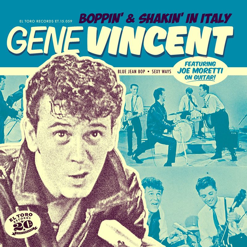 - Singles Vintag... 7inch, 45rpm, PS Boppin' & Shakin' In Italy Gene Vincent 