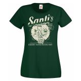 SANTI'S BEACH BAR GIRL T-SHIRT - GREEN